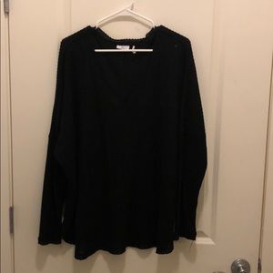 Out from under waffle knit thermal top